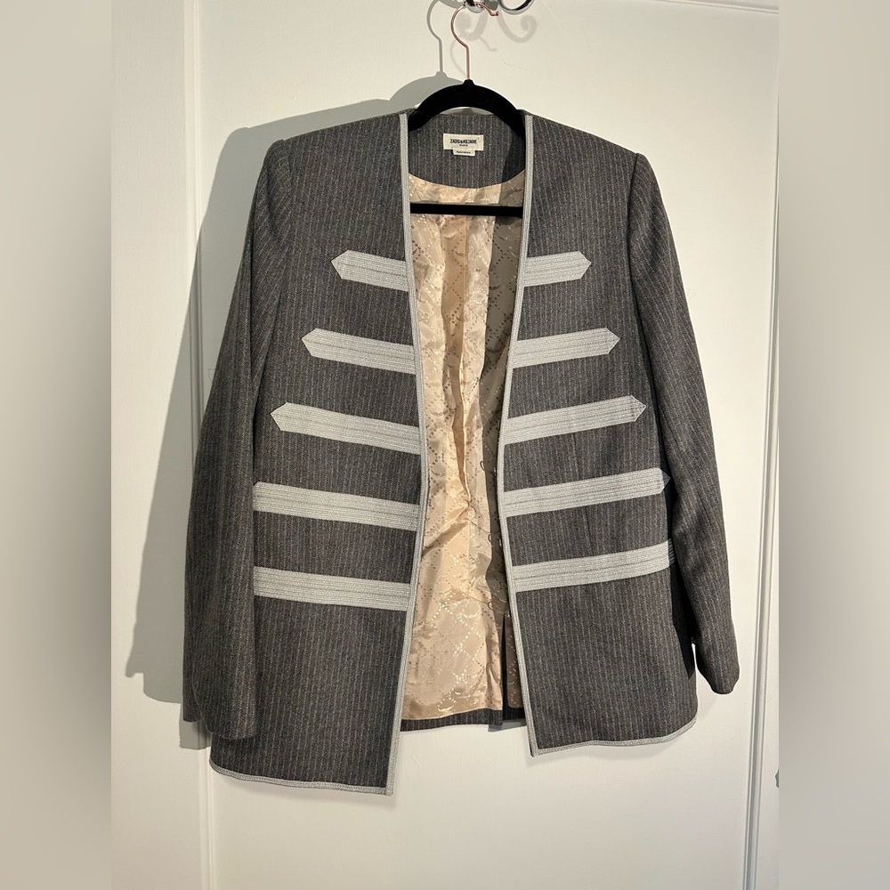 Zadig & Voltaire NWOT military style blazer - Size 8 - Picture 6 of 12